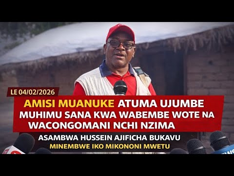 LE 04 02 26 AMISI MUANUKE NA UJUMBE MUHIMU KWA WACONGOMANI MINEMBWE NI YETU ASAMBWA KAKIMBIA BUKAVU 
