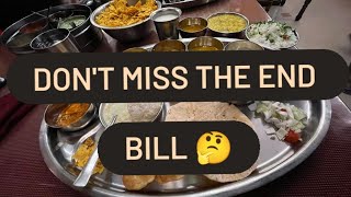 Kansar Unlimited Thali @419 || Unlimited Food || Pure vegetarian thali