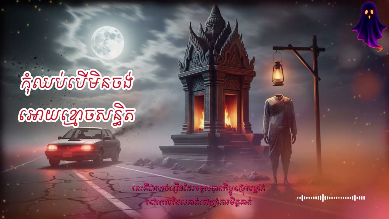 រឿង(​កុំឈប់បើមិនចង់អោយខ្មោចសន្ធិត)👻|  រឿងនិទានខ្មោច 👻