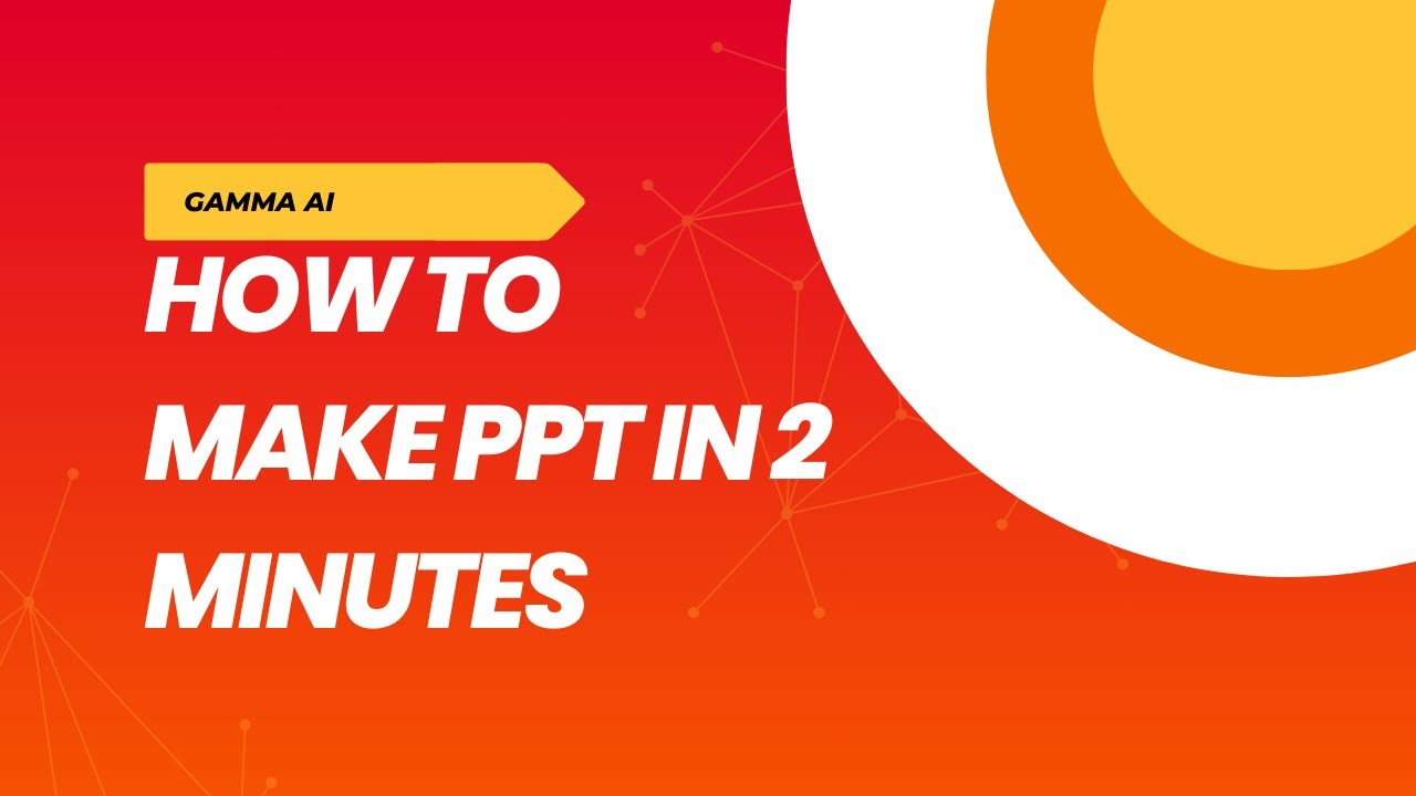 How to Make a PPT in 2 Minutes with Gamma AI including contents | ppt ...