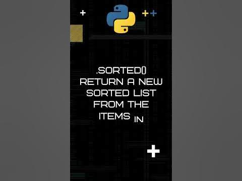 What is the difference between.SORT() and .SORTED() functions in PYTHON ... image.