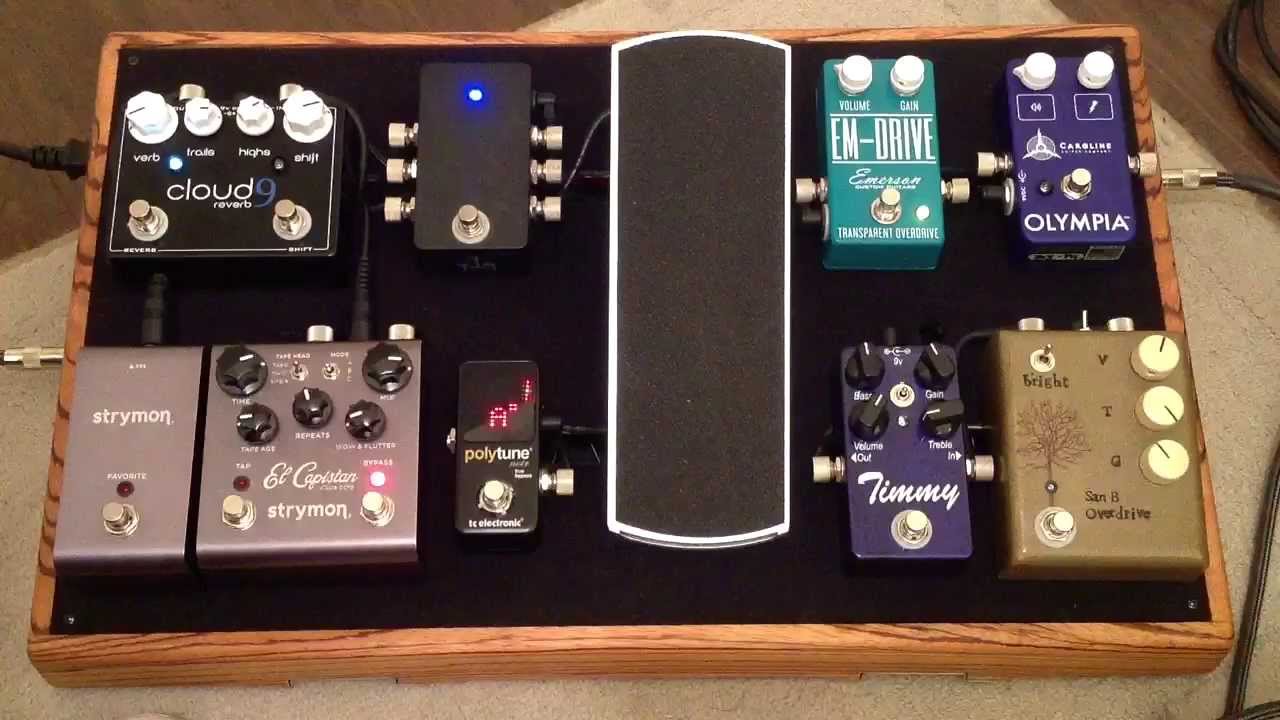 Pedalboard Demo - for guitar pedals - YouTube