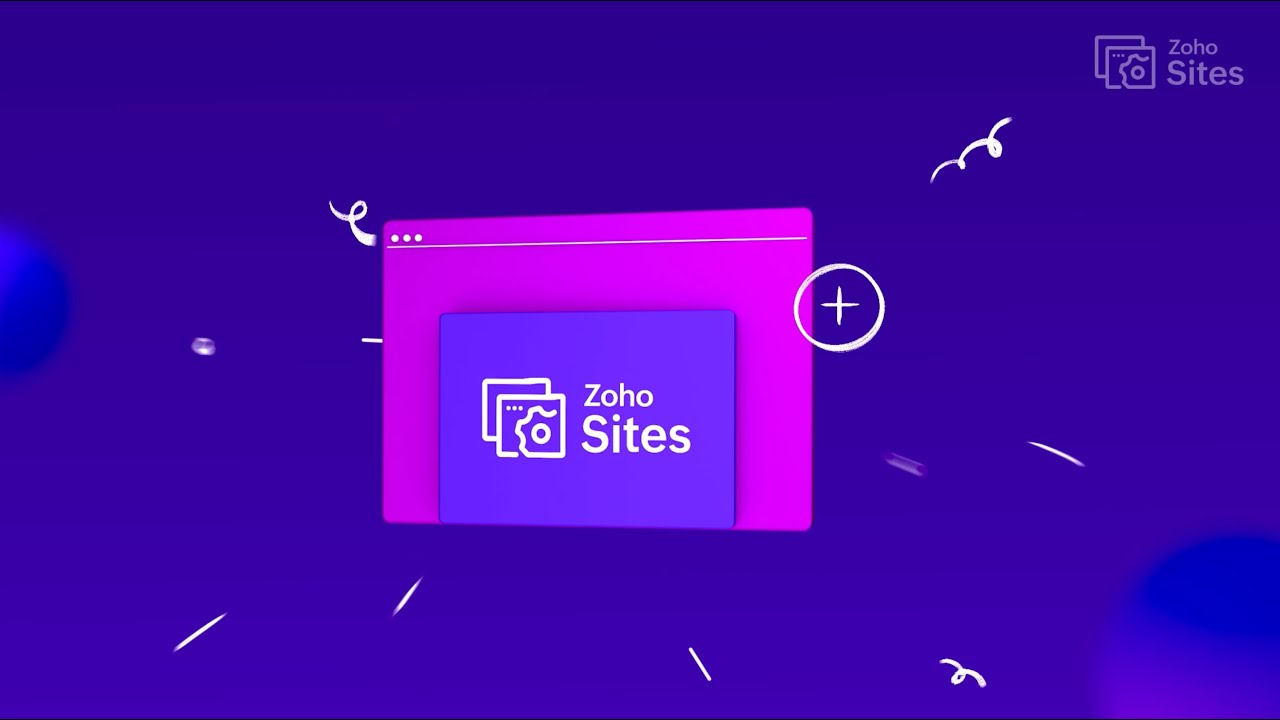 Launch your business website in minutes with Zoho Sites!