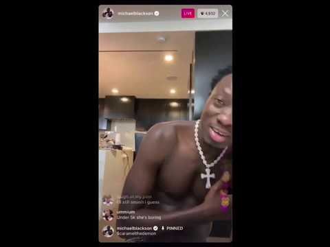 LMAO GUESS WHAT TIME THIS IG LIVE YESTERDAY WAS? MICHAEL BLACKSON