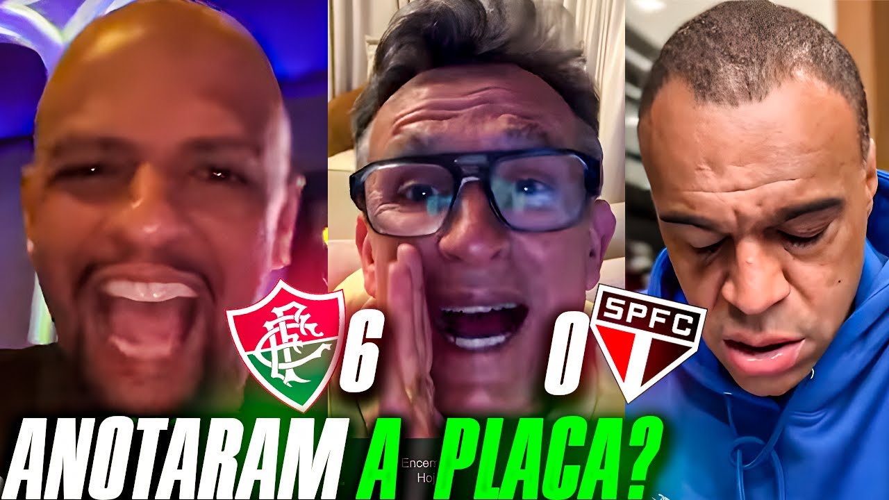 JORNALISTAS EM CHOQUE TOTAL COM O PLACAR INIMAGINÁVEL! FLUMINENSE 6X0 SÃO PAULO!