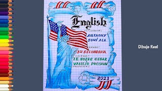Como Dibujar  Carátulas DE ingles