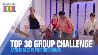 The Top 30 Overnight Challenge: Artists Race to pick their groups song | Australian Idol
