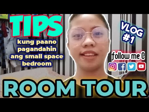 Room Tour 2020 (small space bedroom) - YouTube