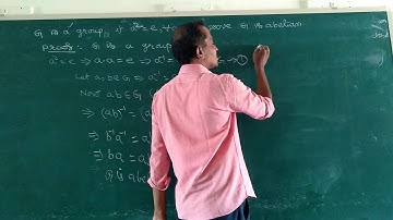 In group G if a^2= e then G is abelian