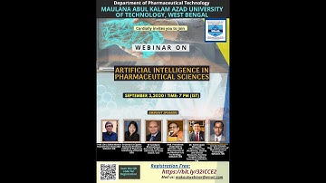 MACHINE LEARNING/ARTIFICIAL INTELLIGENCE IN PHARMACEUTICAL SCIENCES (MAKAUT)