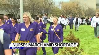 'Urgency is now.' Nurses walk to NC legislature, ask lawmakers to do more, renew push for 'SAVE ACT'
