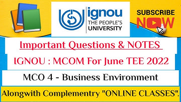 IGNOU : MCO 4 - IMPORTANT QUESTIONS FOR JUNE TEE 2022 II For ANSWERS/NOTES" @ WhatsApp - 8101065300