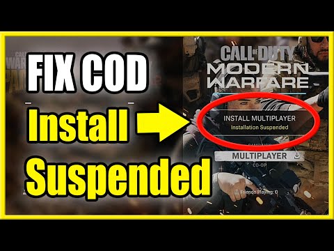 How to FIX Installation Suspended in COD Modern Warfare Multiplayer (PS4, PS5, Xbox)