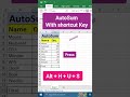 Auto Sum in excel #exceltips #viral #tutorial
