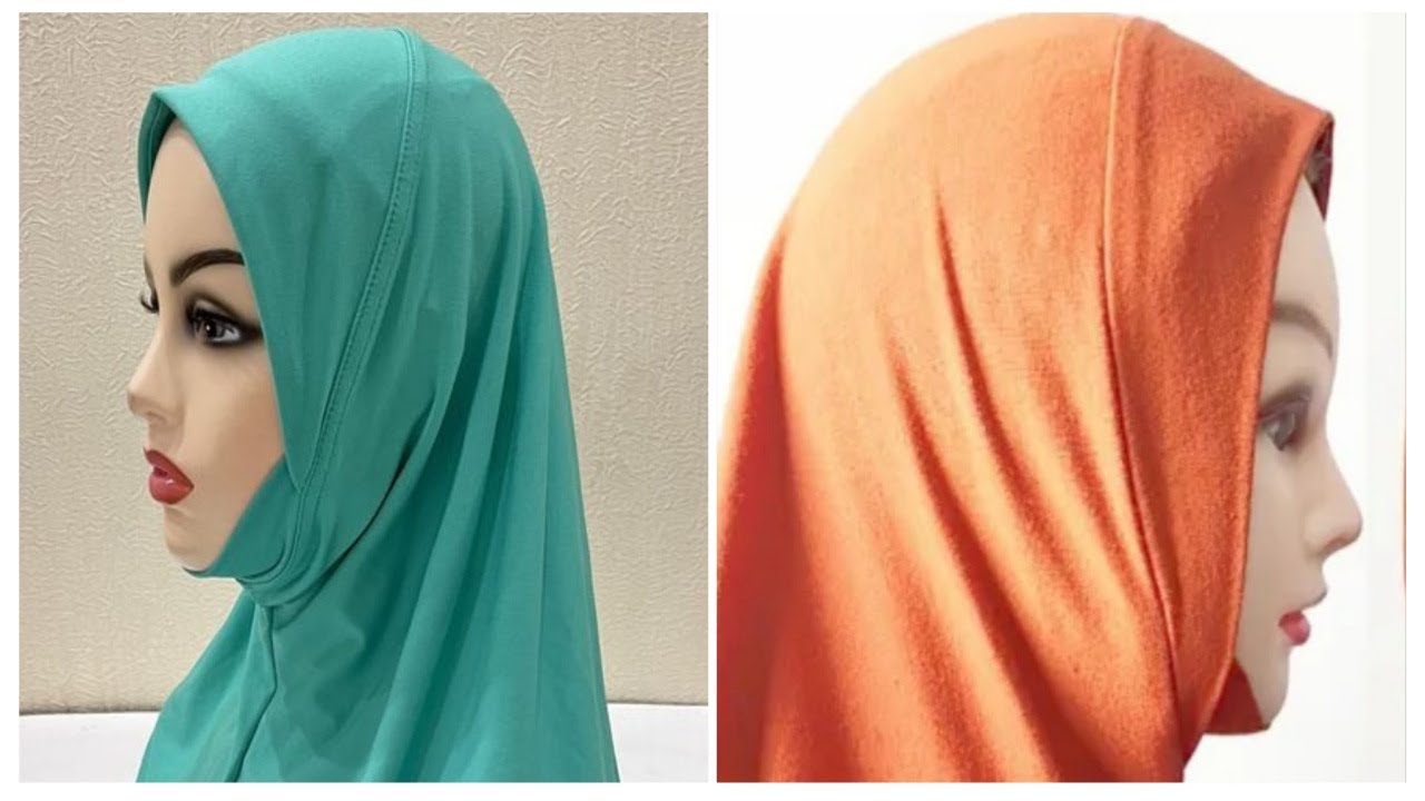 خمار قصير /بندانة سوري/حجاب سوري من الملابس القديمة بأسهل وأبسط طريقة👌