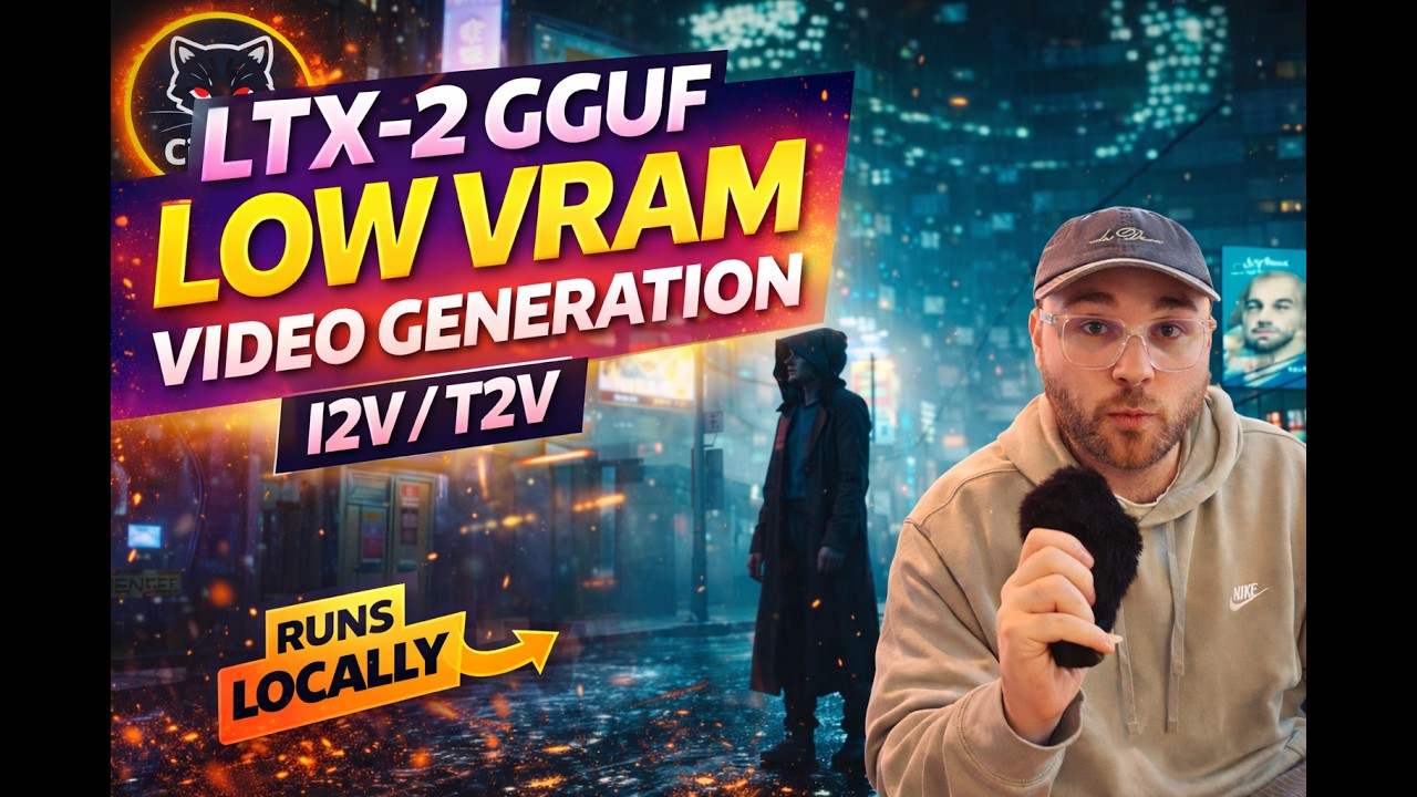 Это действительно работает локально: LTX-2 GGUF Low-VRAM Video AI
