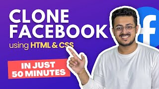 HOW Facebook IS BUILT using HTML & CSS? -  Project Making