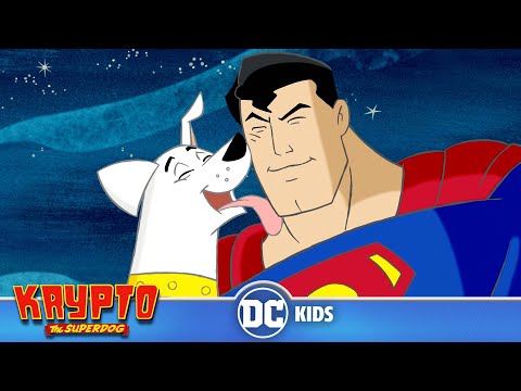 Krypto The Superdog | A Visit from Superman! | @dckids