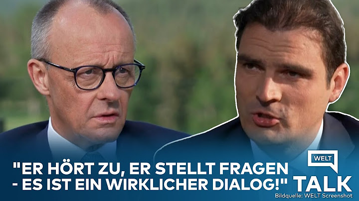 WELT TALK: Merz über Trump - "Er hört zu, er stellt Fragen - es ist ein wirklicher Dialog!"