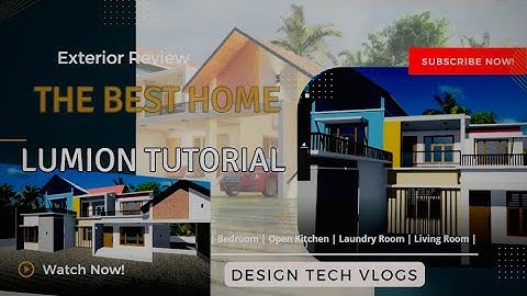 LUMION RENDER TUTORIAL: 3D EXTERIOR RENDER of a Modern House || Lumion tutorial for beginner ||