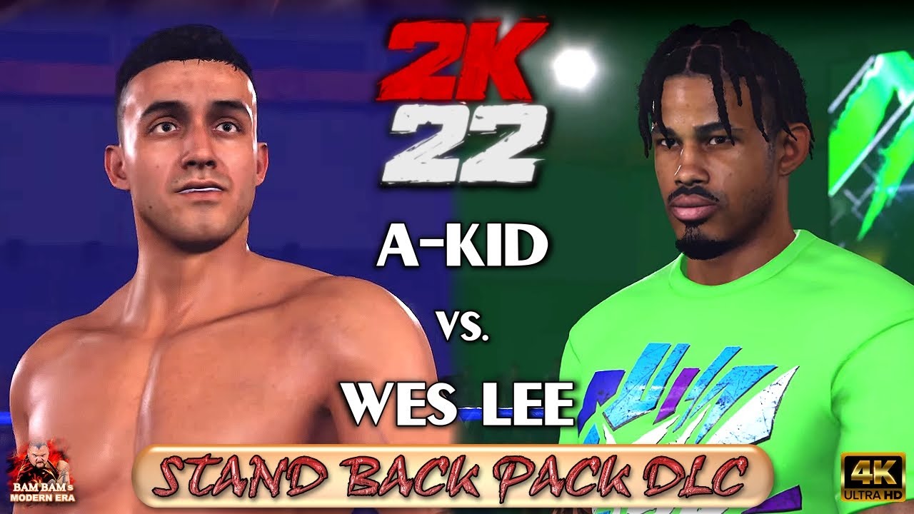 AKid VS. Wes Lee WWE 2K22 Stand Back Pack DLC [4K PS5 GAMEPLAY
