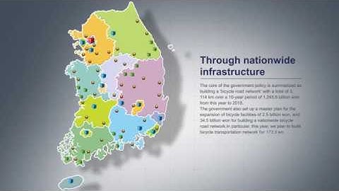 (Infographics) South Korea Map by byungchan | After Effects Template #AfterEffectsTemplate