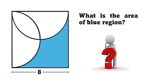 What is the blue area equal to? || A puzzle about the area shaded in blue