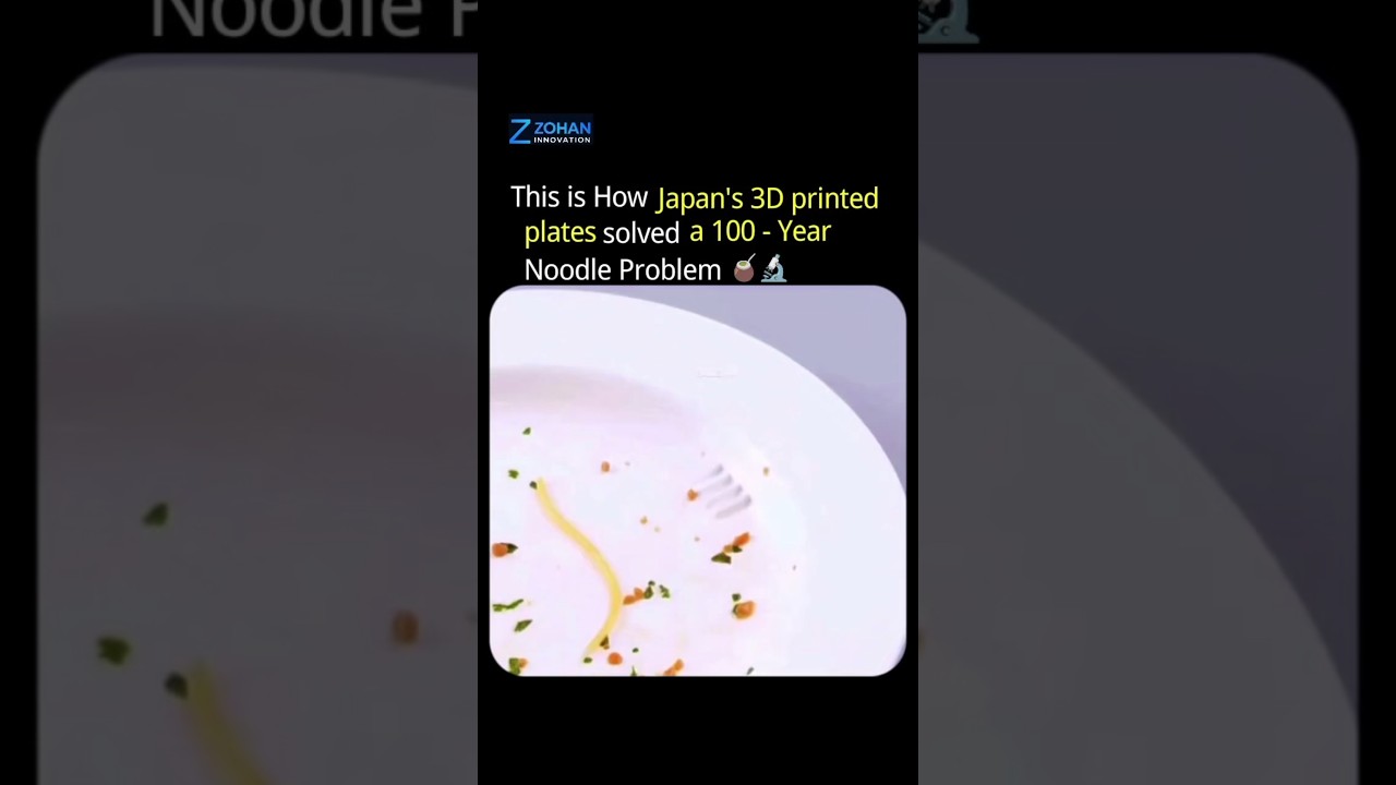 Japan’s 3D Printed Plates Fixed a 100-Year Noodle Problem 🍜🇯🇵