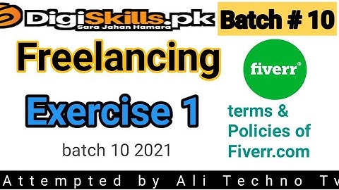 Digiskills Freelancing Exercise 1 Batch 10 Solution | Freelancing Exercise 1 Batch 10