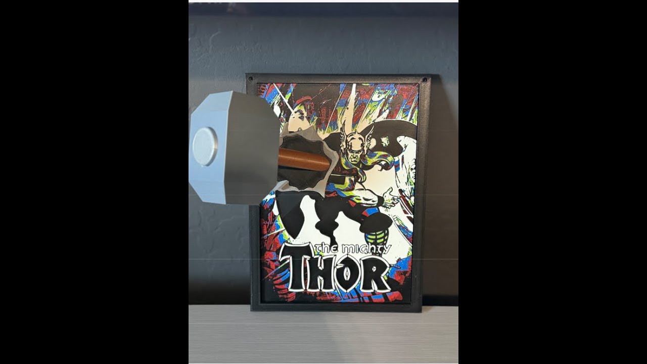 🔴 Live 3D Printing: Thor Comic Cover Pop Out Art | Stream Resumed After Battery Cut