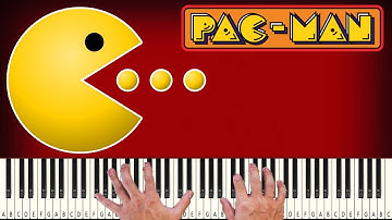 Pac Man - Intro Theme - PIANO TUTORIAL