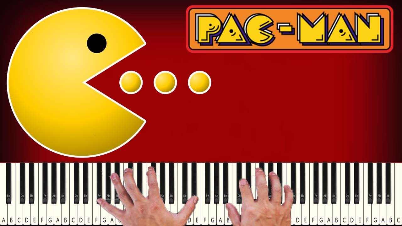 Pac Man - Intro Theme - PIANO TUTORIAL - YouTube