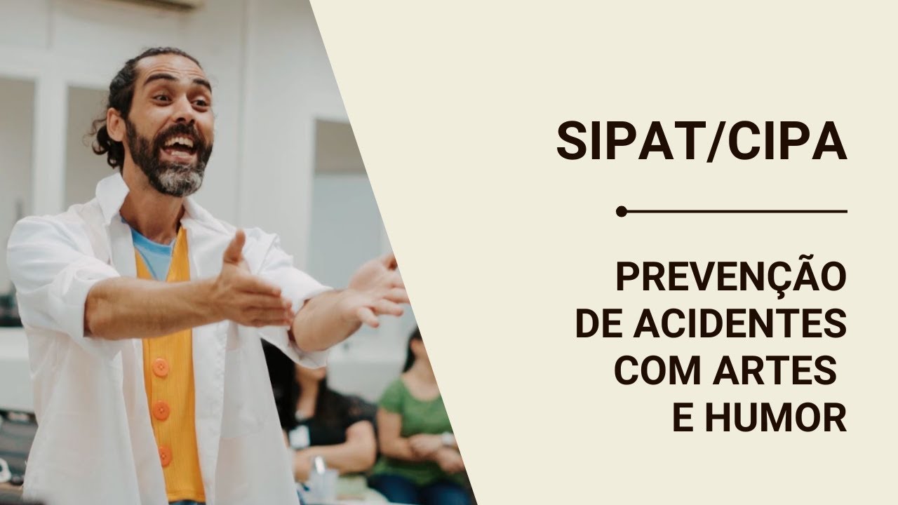 Cena da peça Tati, participa da SIPAT! Acompanha o Marcão, o vigilante da prevenção! Prevenir e evitar é só começar!