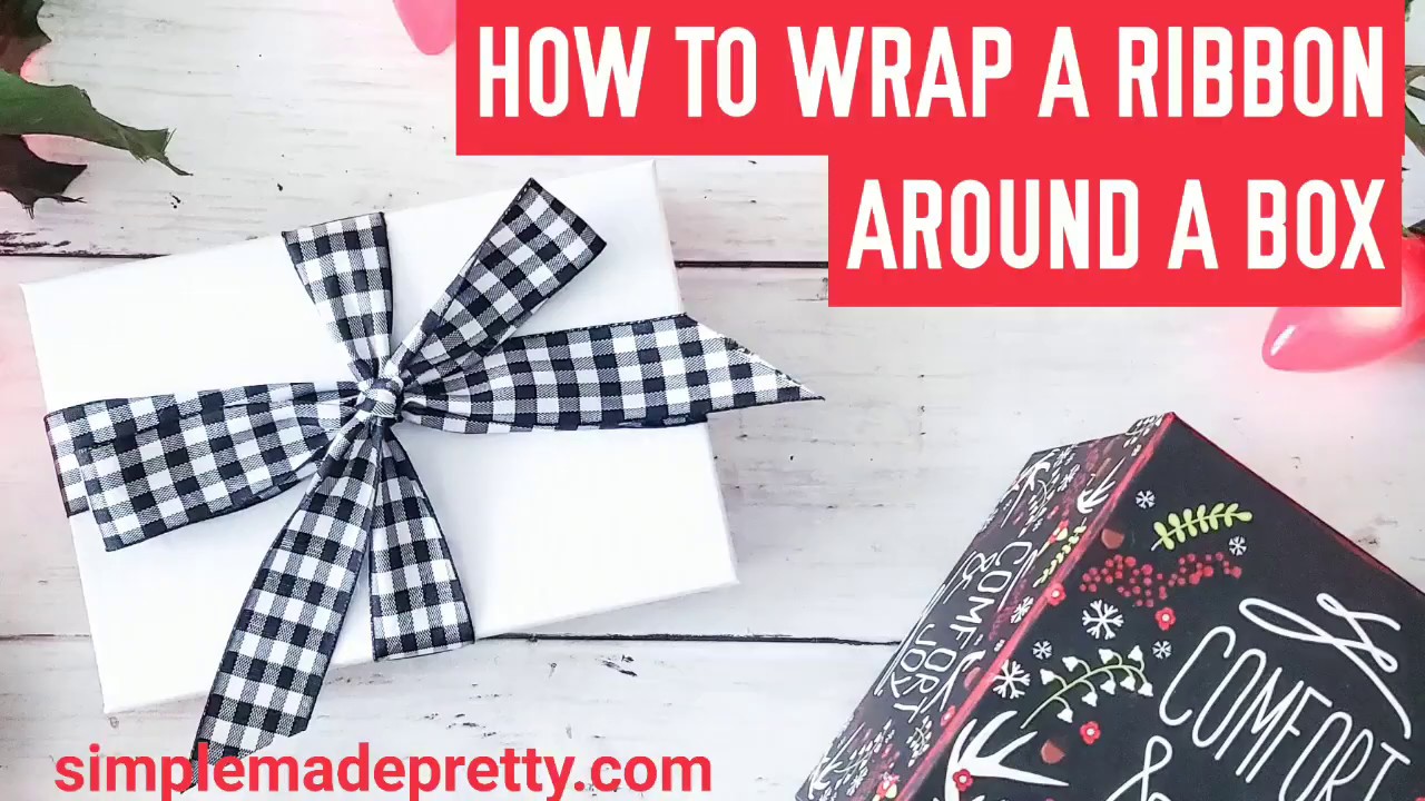 How To Tie Ribbon & Bows On A Gift