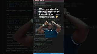 Celebrity When You Inherit a Codebase with 5 Years of Tech Debt 😭 Wealth