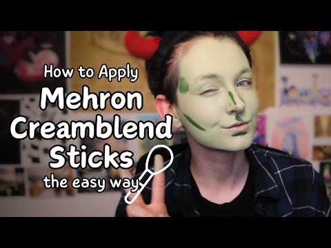EASIEST WAY to Apply Mehron CreamBlend Sticks