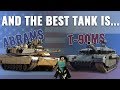 M1A2 Abrams SEP v3 vs T-90MS Tank comparison