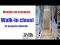 Walk-In closet en espacio reducido