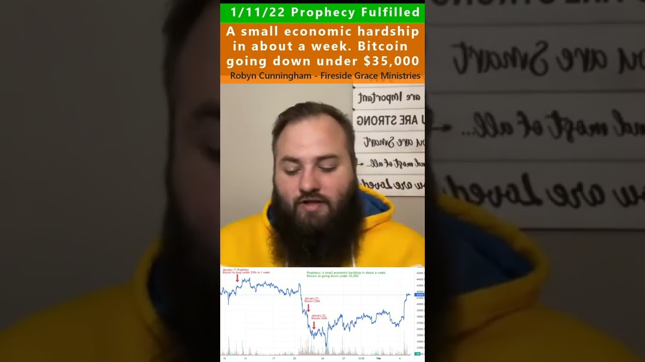 $BTC Crypto prophecy fulfilled - robyn cunningham 1/11/22