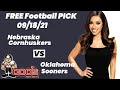 Free Football Pick Nebraska Cornhuskers vs Oklahoma Sooners Picks, 9/18/2021 College Football