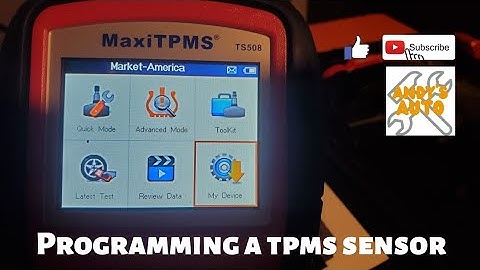 Programming a TPMS sensor at home yourself.