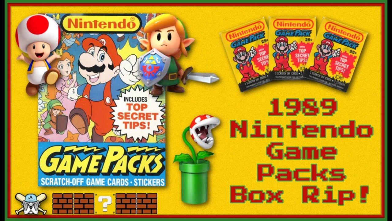 1989 Topps Nintendo Game Packs Box Rip! Super Mario And Zelda Cards