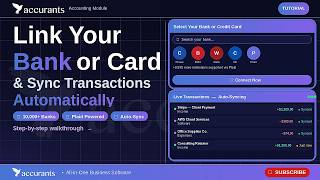 accurants Tutorial: Link Your Bank or Credit Card & Sync Transactions Automatically