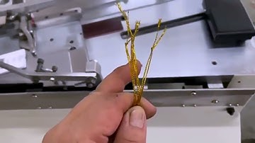 Elastic string hang tag threading machine for Aroma Air Freshener Card