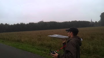 Bird of prey crash from rc foam fighters