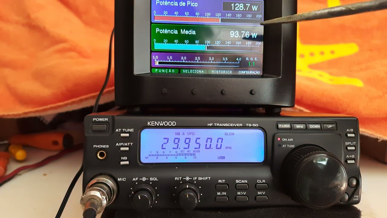 KENWOOD TS 50 c/ KIT BLUE e SUPORTE. LINDO! - YouTube