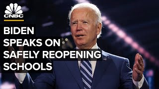 Democratic presidential nominee Joe Biden speaks on school reopening — 9\/2\/2020