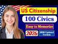2026 random 100 civics questions and answers - U.S. citizenship interview I N400 Interview #n400