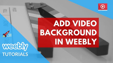 How to add a video background in Weebly | Weebly Tutorials