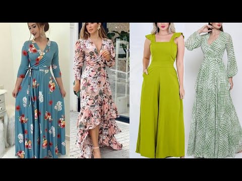 Hermosos Vestidos Maxi de Verano estilo de Diseno 2023/ Floral Summer printed Designs styles 2023